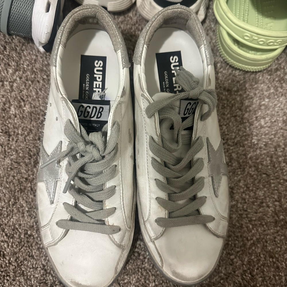 Golden Goose White Leather Insole